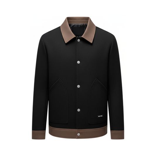 AMMO Valdés Contrast-Collar Jacket